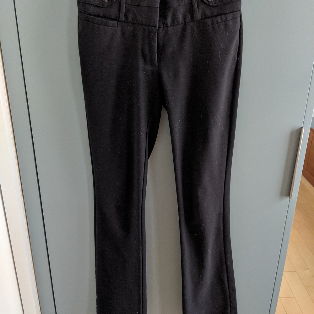 Black bootcut dress pants